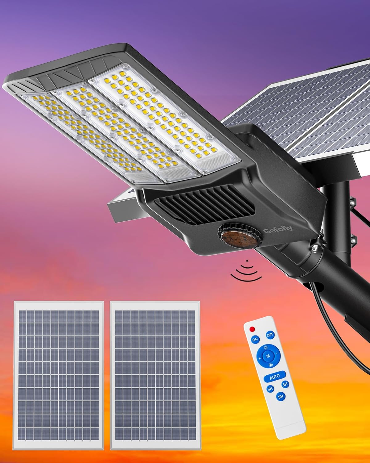 Solar Security Light - Solar Street Lights Outdoor, Commercial Parking
