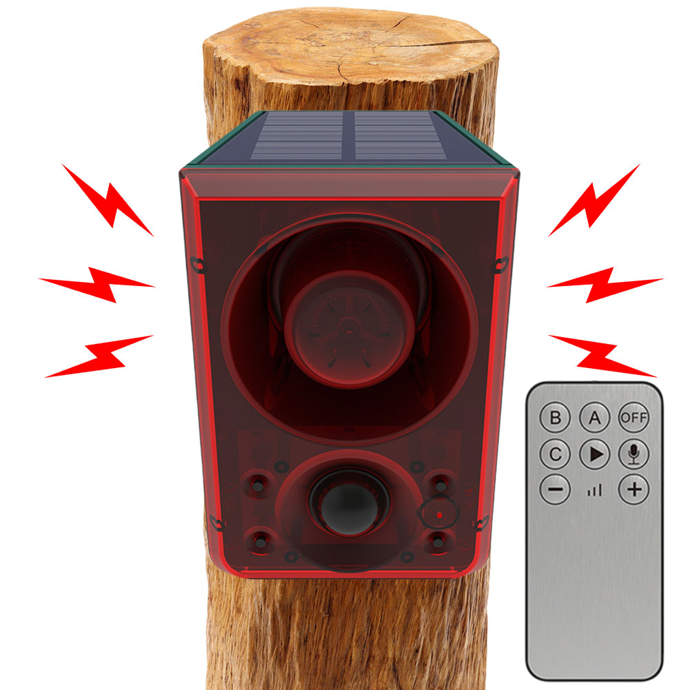 Barking Dog Alarm - Solar Outdoor Motion Sensor Alarm Home