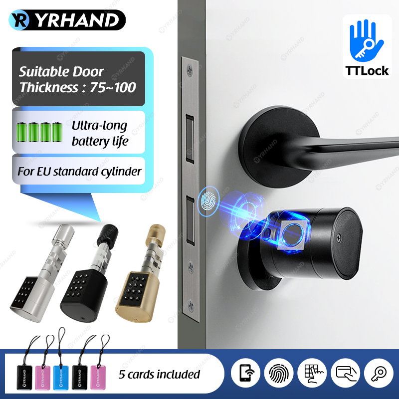 Door Lock Smart Keypad - Smart Euro Cylindrical Door Lock ttlock