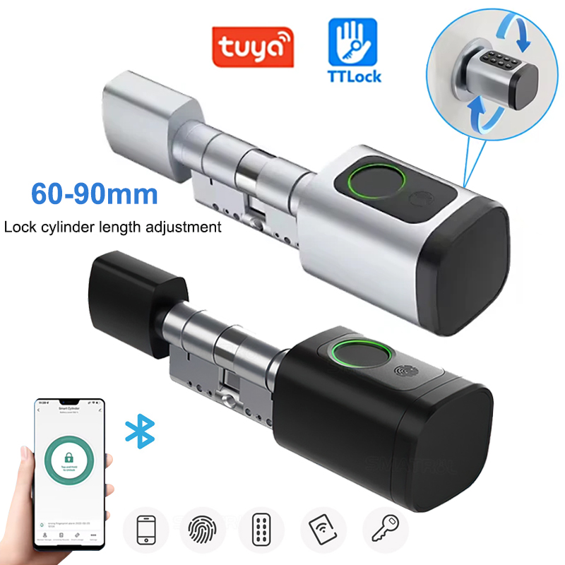 Door Lock Smart Keypad - 60-90mm Adjustable TT Lock/ Tuya Bluetooth