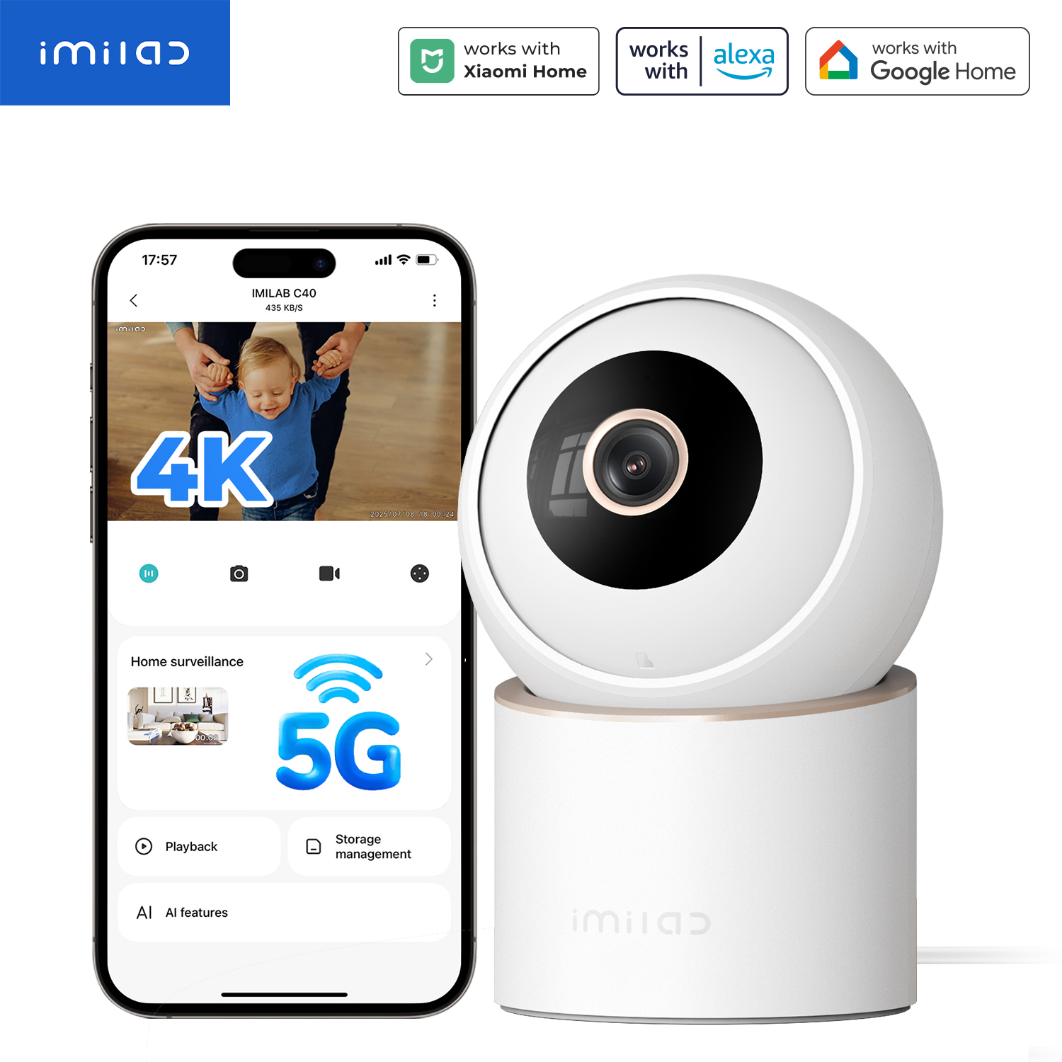 IMILAB C40 Home Security 5G Wi – обзор и цена Xiaomi Home Security 360