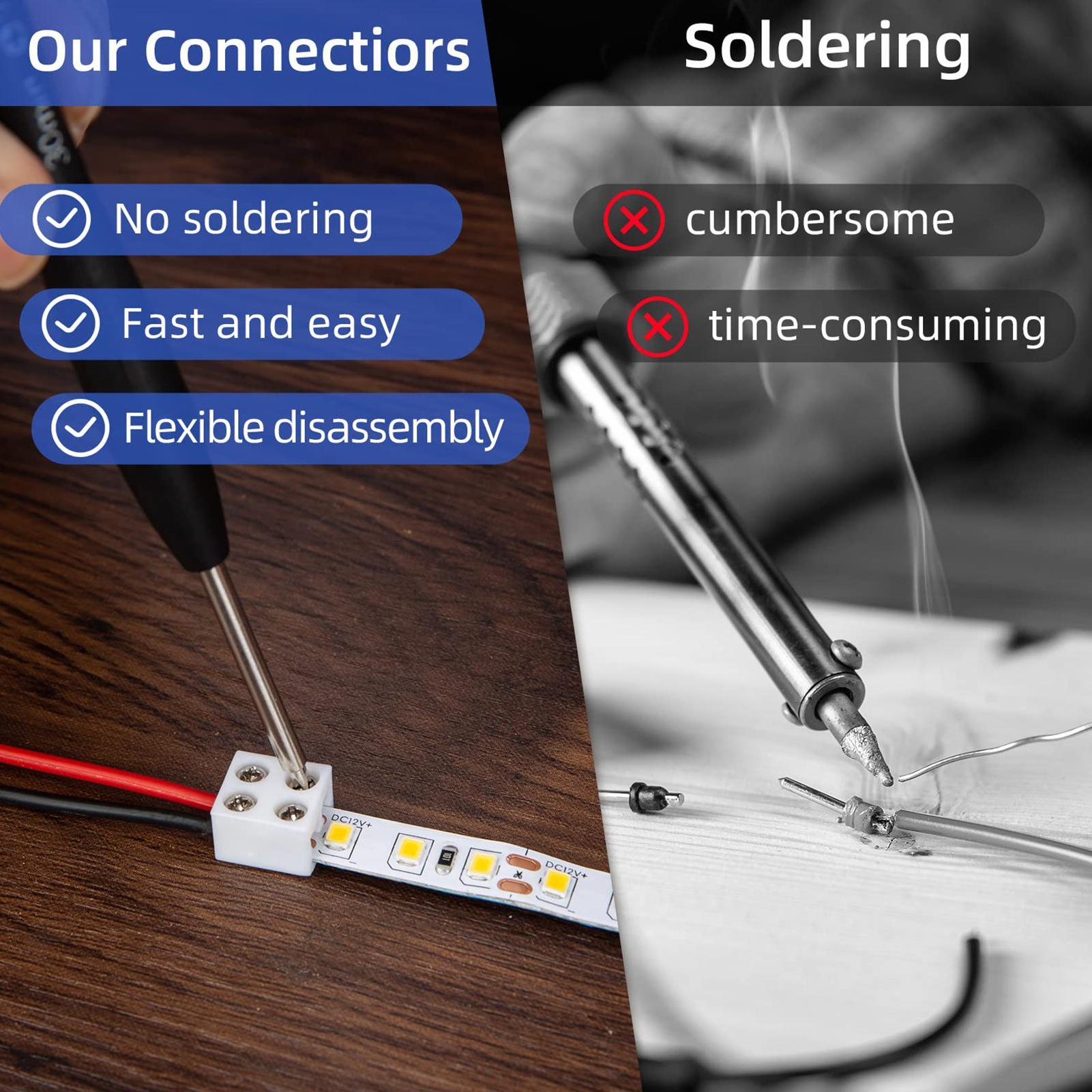 LED strip connectors 8mm solde – обзор и цена Home Security Providers