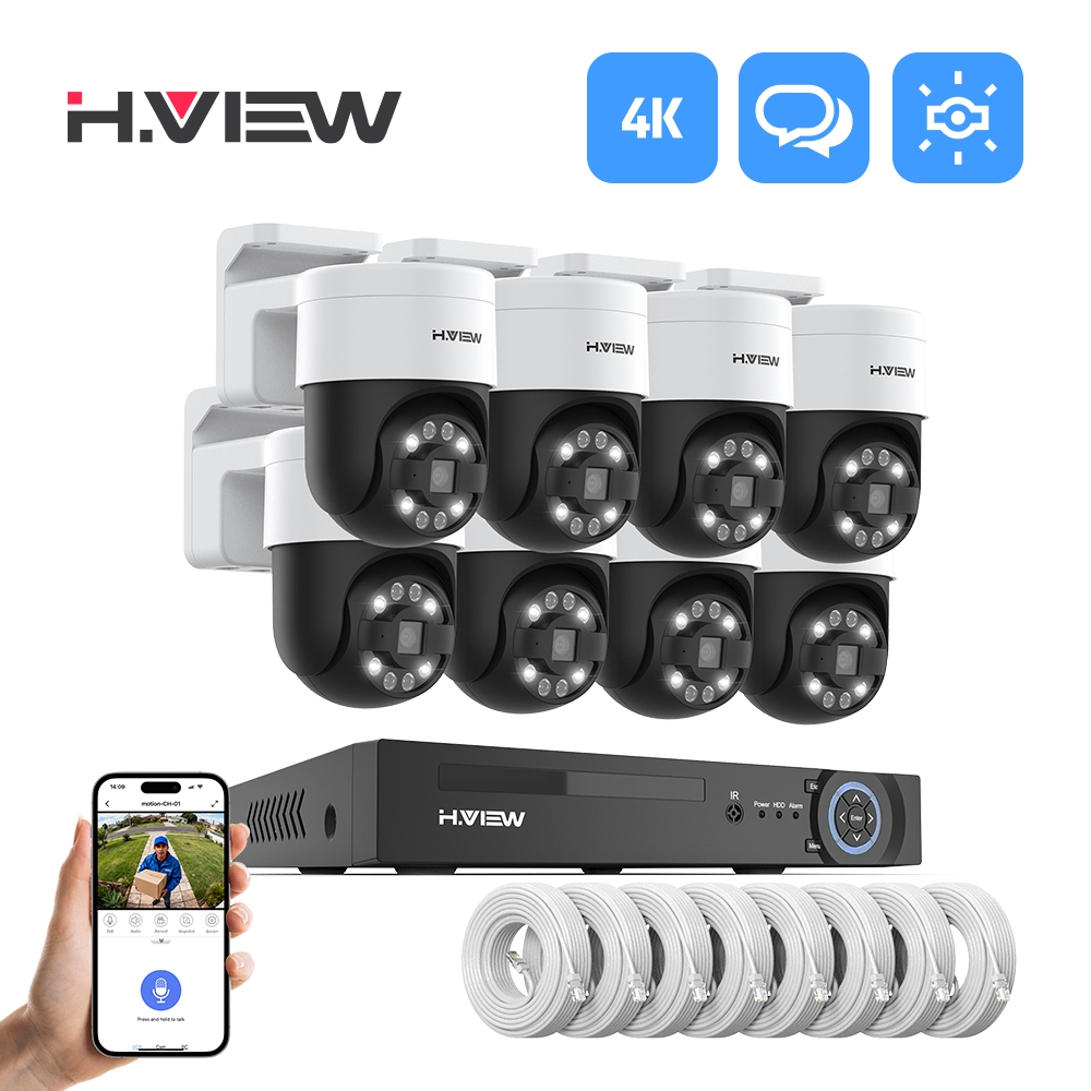 H.view 8Ch 4K 5MP 8MP Cctv Sec – обзор и цена Home Security Video