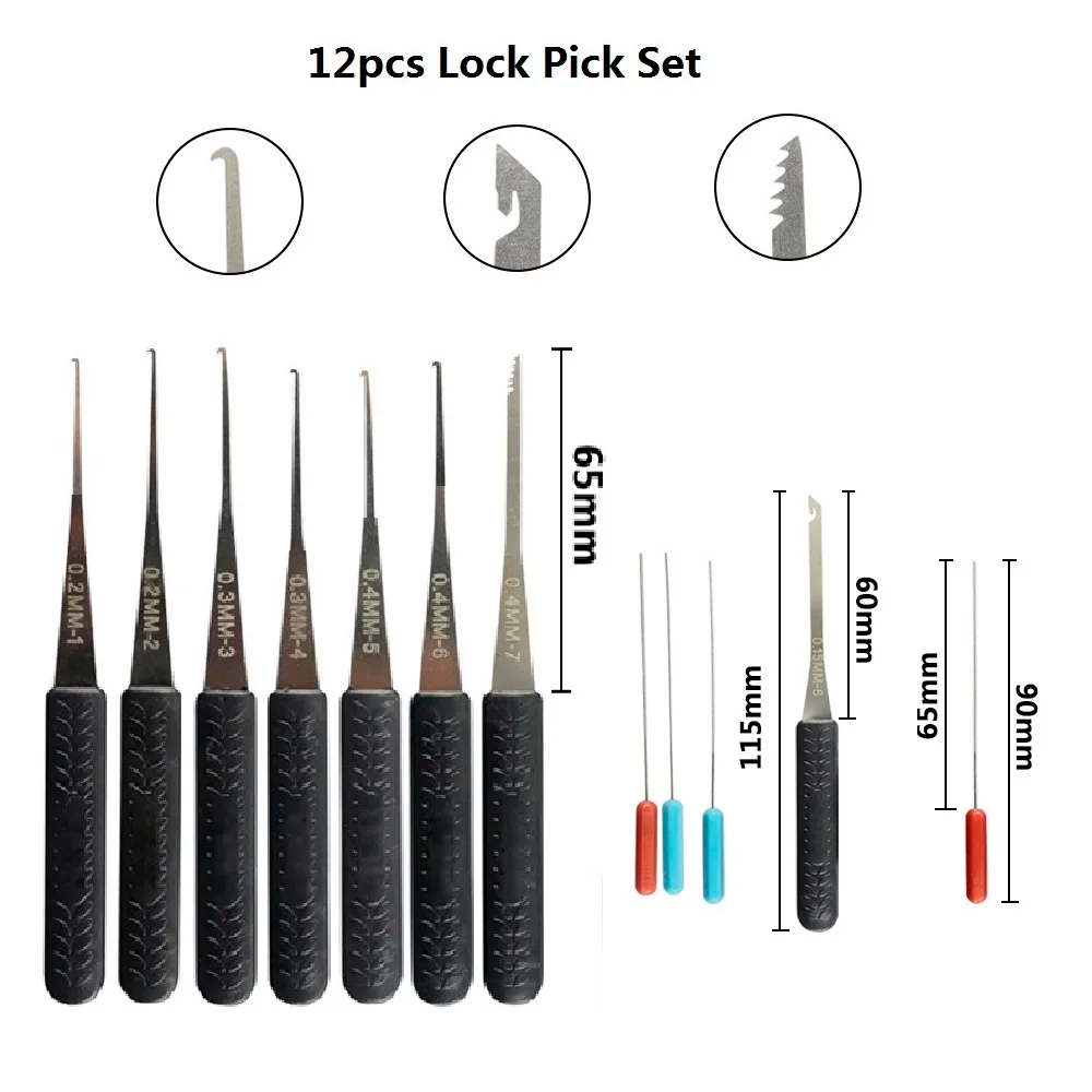 5IN1 Broken lock take out tool – обзор и цена Lock Picking Set