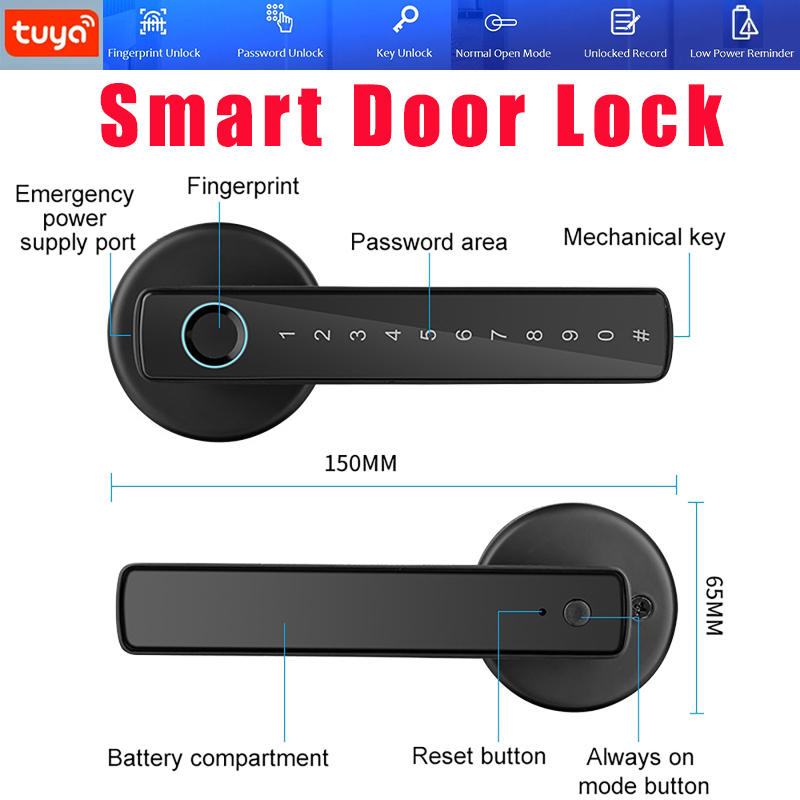 Smart Door Locks Tuya APP & Pa – обзор и цена Home Security Providers