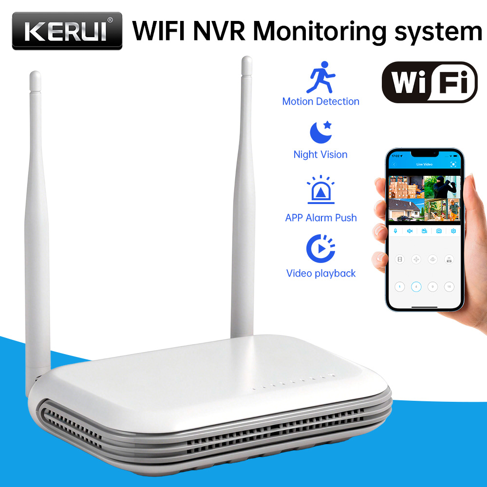 KERUI Mini Network WIFI 8CH NV – обзор и цена Home Security Video