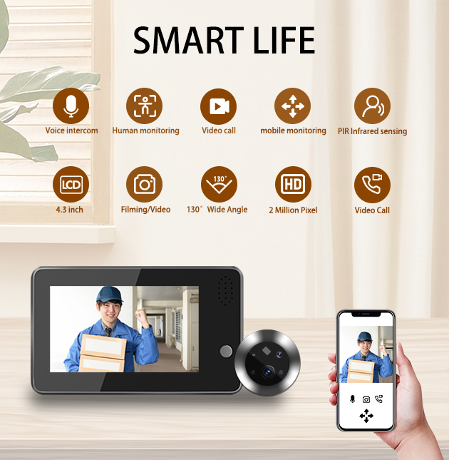 4.3inch Tuya Smartlife WiFi Do – обзор и цена Home Security Video