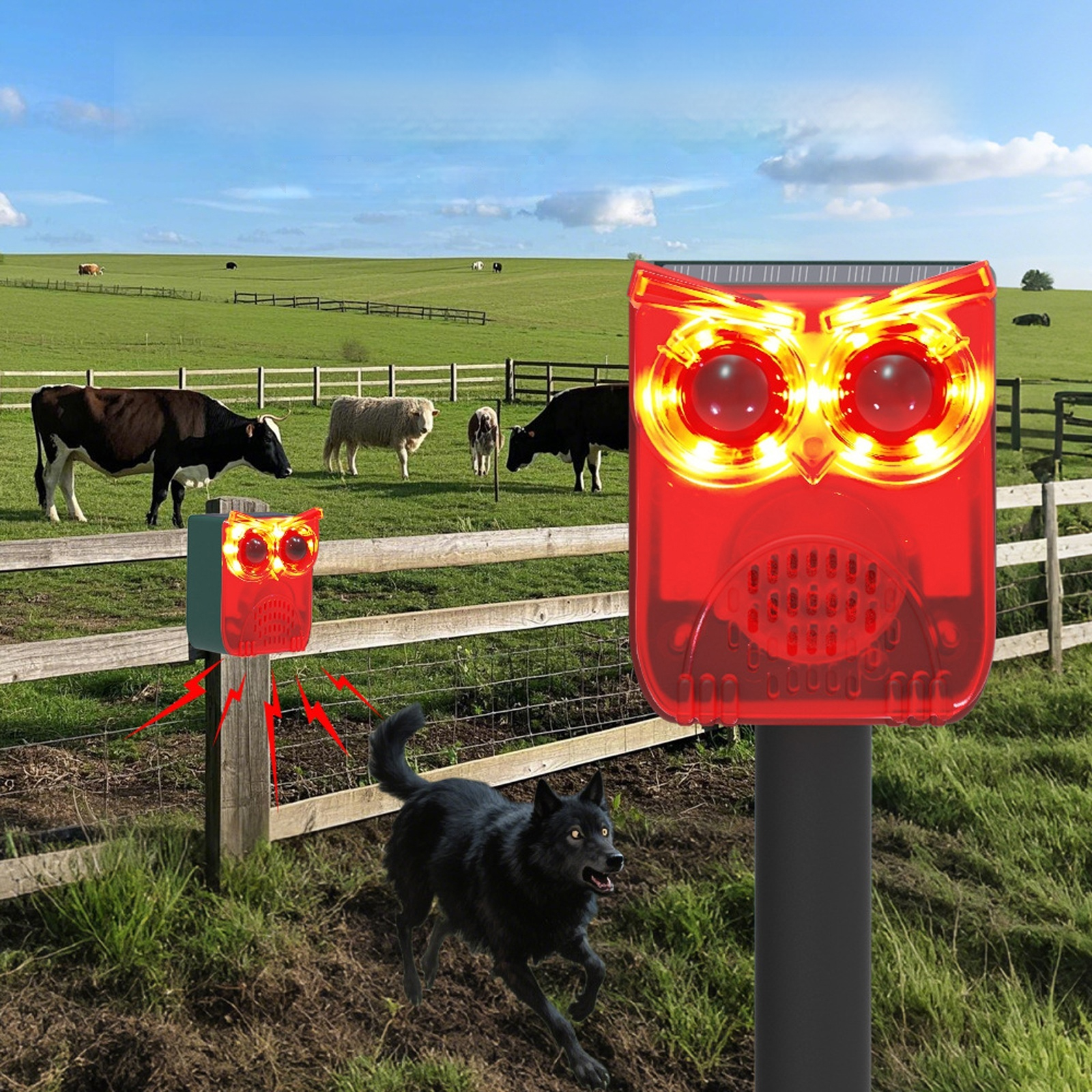 Solar Outdoor Motion Sensor Al – обзор и цена Barking Dog Alarm
