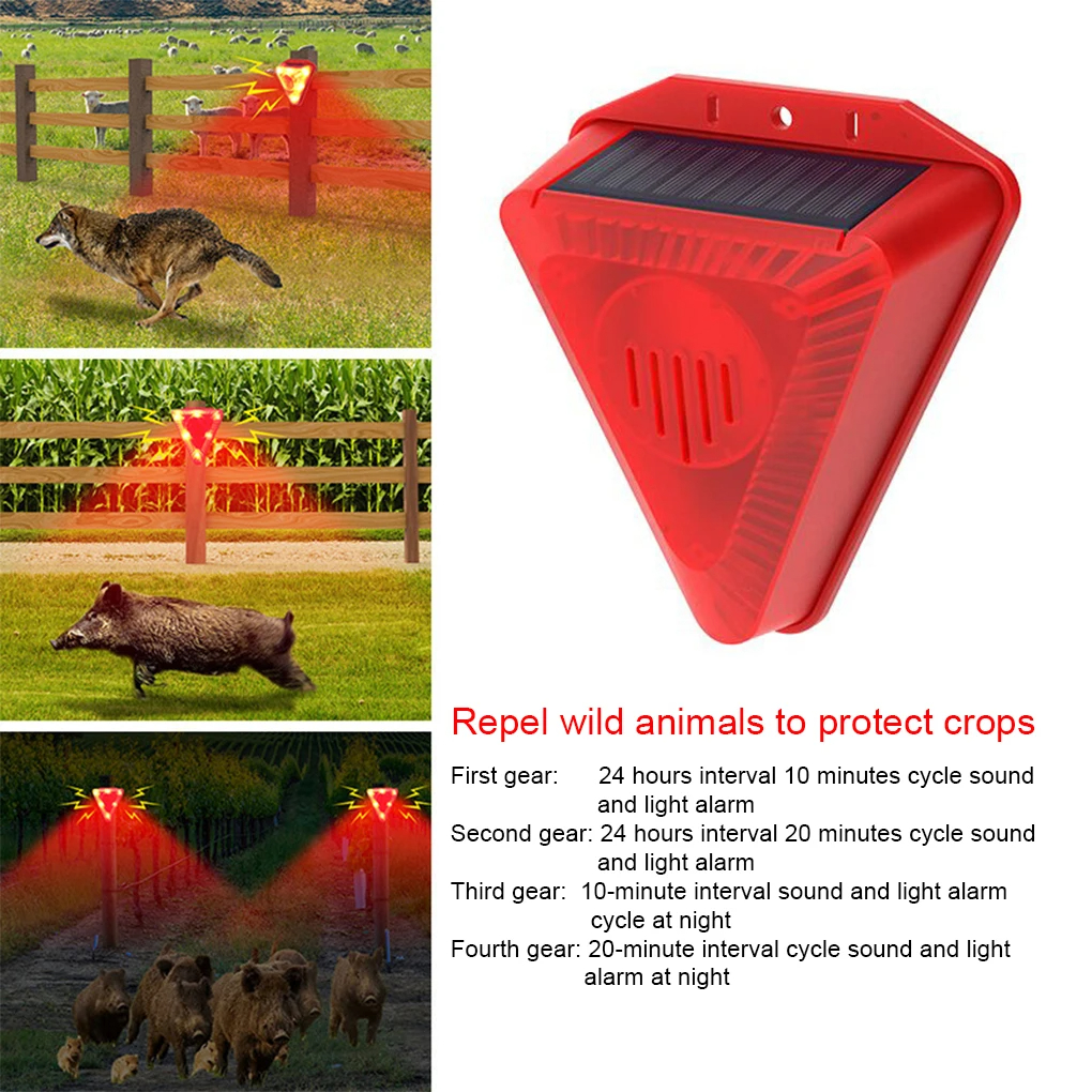 Solar Outdoor LED Flashing War – обзор и цена Barking Dog Alarm