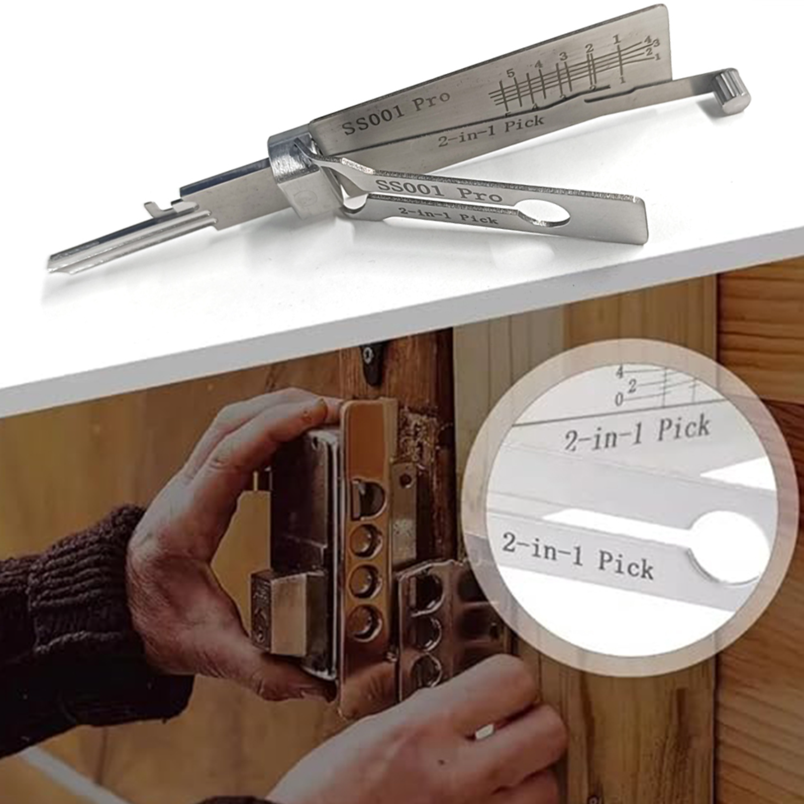 SS001 pro Stainless Steel Key  – обзор и цена Lock Picking Set