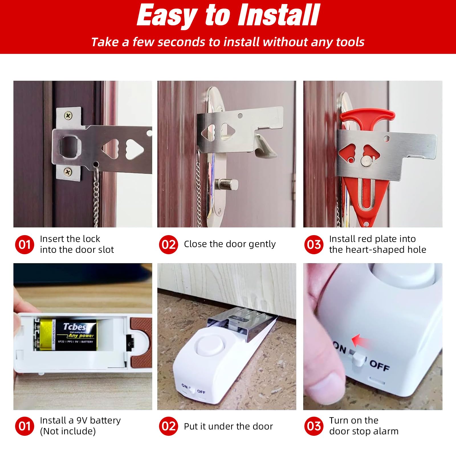 Portable Door Stop Alarm Trave – обзор и цена Home Security Providers